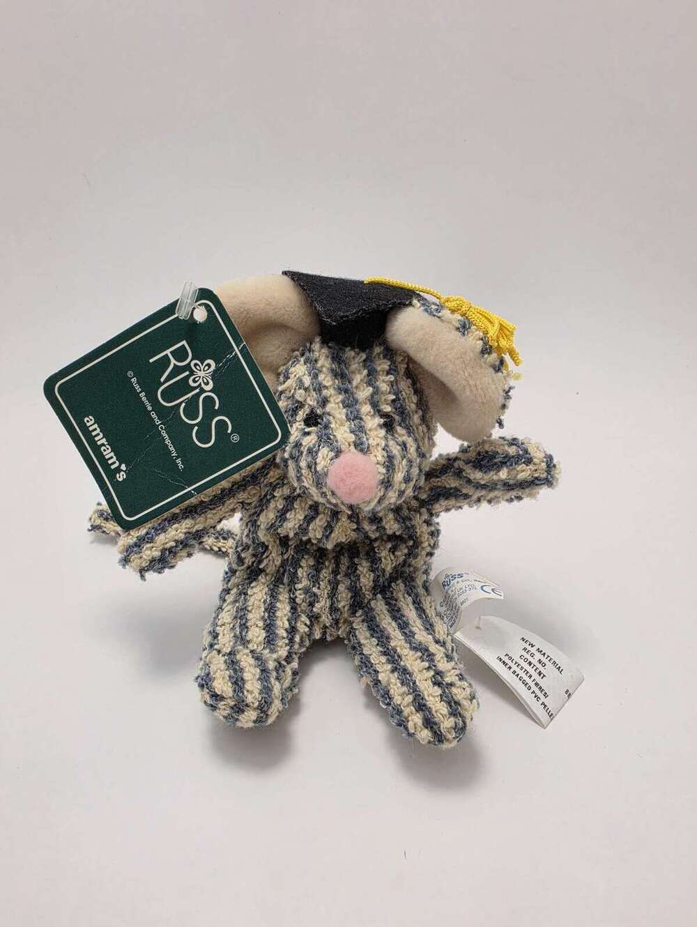 Russ Home Buddies Sniffy the Graduation Mouse Plush (5 inch)